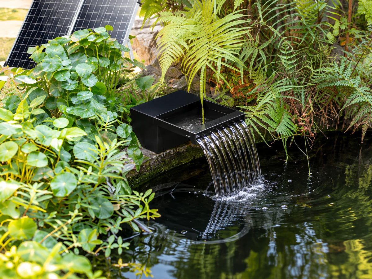 solar pump for waterfall works