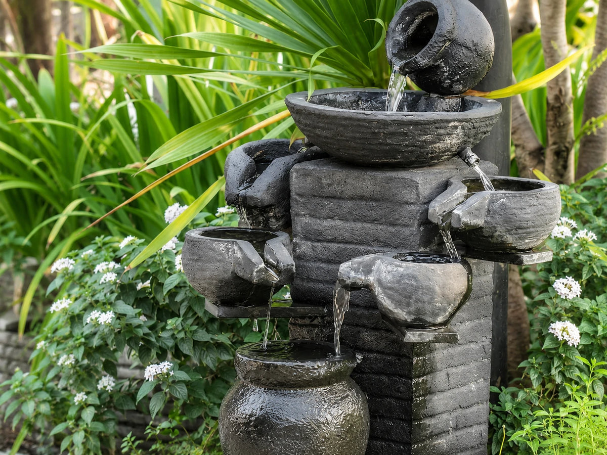 solar power waterfall pump freestanding installation methods