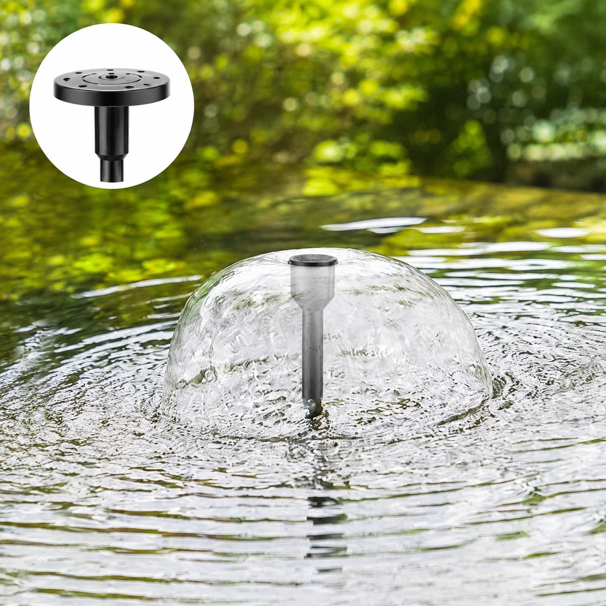 water fountain solar pump head spray style